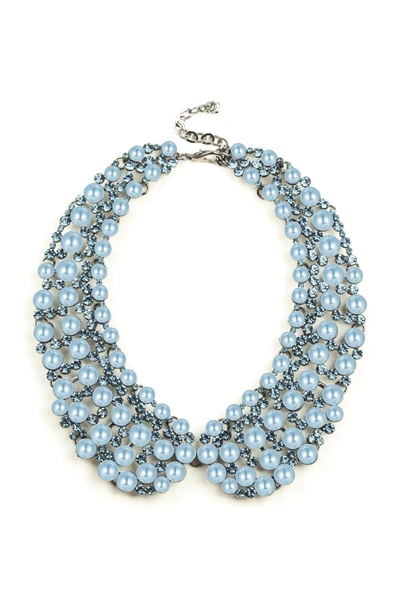 Shop Eye Candy La Diana Statement Necklace - Light Blue