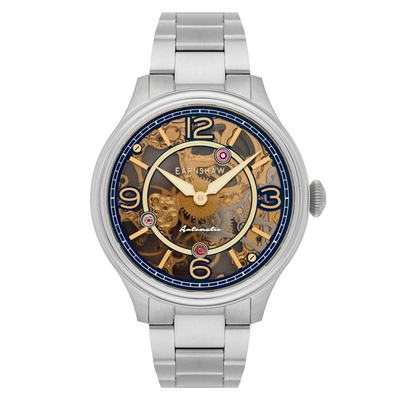 Shop Thomas Earnshaw Men's Baron 43mm Automatic Watch In Silver