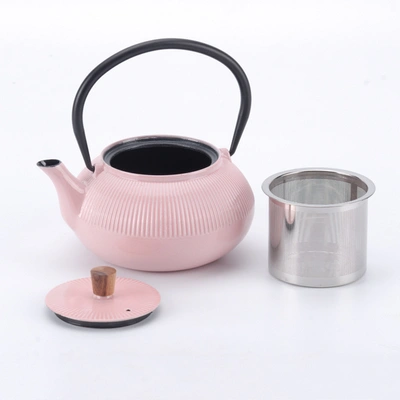 Minimal Enameled Cast Iron Teapot - Classic In Multi