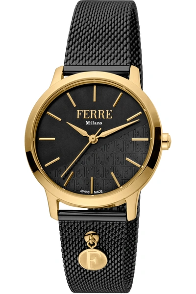 Shop Ferre Milano Women's Fashion 32mm Quartz Watch In Gold