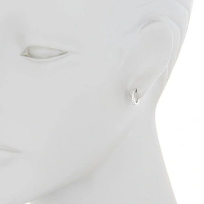 Shop Adornia Crystal Huggie Hoop Earrings Silver
