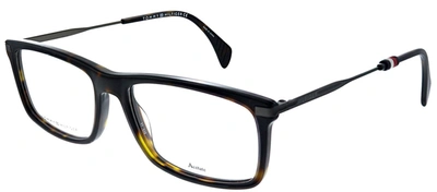 Shop Tommy Hilfiger Th 1538 Rectangle Eyeglasses In White