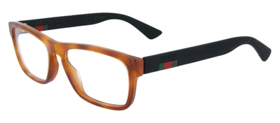 Shop Gucci Gg0174o-30001716003 Square/rectangle Eyeglasses In White