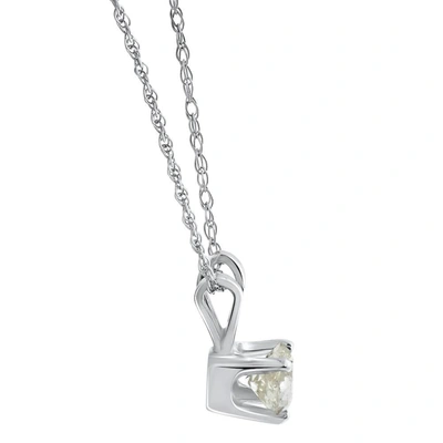 Pompeii3 3/4ct T. W. Diamond Studs & Solitaire Necklace Set In 14k White Or Yellow Gold In Silver