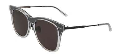 Shop Bottega Veneta Bv0151s-30001698001 Square/rectangle Sunglasses In Black