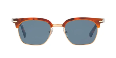Shop Persol 3199 Rectangle Sunglasses In Blue