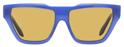 Shop Victoria Beckham Women's Rectangular Sunglasses Vbs145 C04 Navy 56mm In Blue