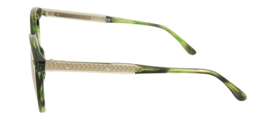 Shop Bottega Veneta Bv0096s-30001098003 Round/oval Sunglasses In Green