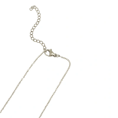 Adornia Silver Cursive Badass Necklace In Silver