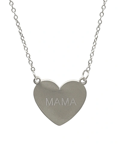 Shop Adornia Mama Heart Necklace Silver