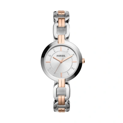 Shop Fossil Women's Kerrigan Three-hand, Stainless Steel Watch In Silver