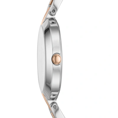Fossil Women's Kerrigan Three Hand Two Tone Stainless Steel Watch 32mm In Silver