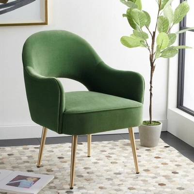 Shop Safavieh Dublyn Accent Chair In Green