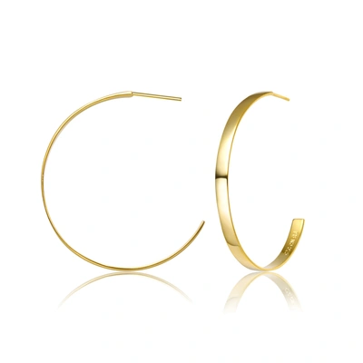 Rachel Glauber 14k Gold Plated Open Hoop