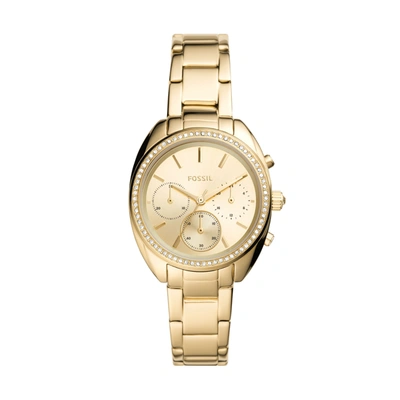 Shop Fossil Women's Vale Chronograph, Gold-tone Stainless Steel Watch
