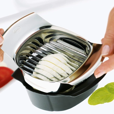 Shop Rosle Stainless Steel Serrated Mozzarella And Tomato Slicer In Silver