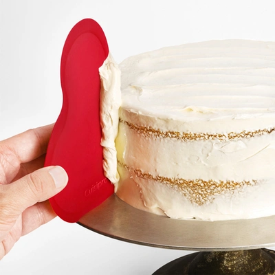 Cuisipro Flexible Silicone Bowl Scraper, Red In Red