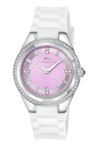 Porsamo Bleu Guilia Quartz Pink Dial Ladies Watch 1122bgur In Pink