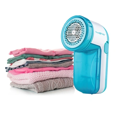 True & Tidy Portable Fabric Shaver In Blue