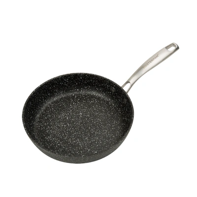 Shop Masterpan Fry Pan & Skillet Non-stick Cast Aluminum Granite Look Finish In Black