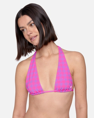 Shop Inmocean Women's Electric Slide Soft Tie Halter In Violet,electric Pink
