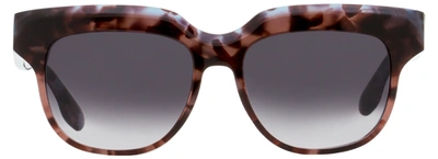 Shop Victoria Beckham Women's Square Sunglasses Vb604s 511 Purple/blue Tortoise 54mm