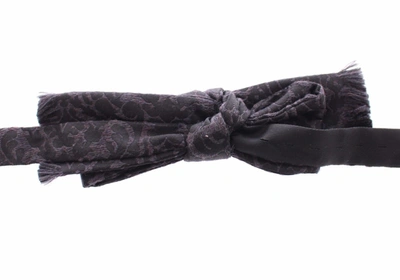 Shop Dolce & Gabbana Wool Bow Men's Tie In Grey