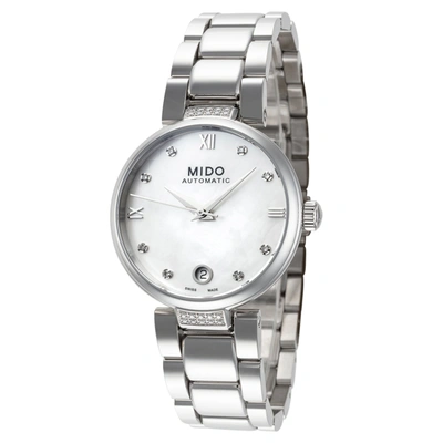Shop Mido Women's Baroncelli Ii Donna 33mm Automatic Watch In Silver