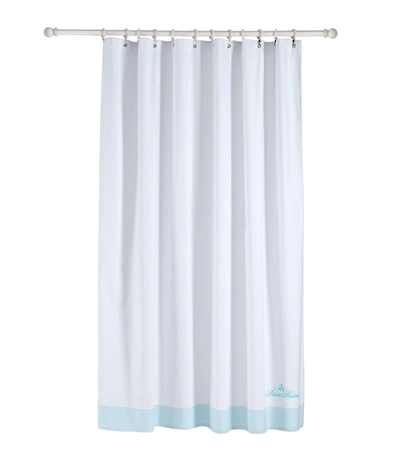 Shop Brooks Brothers Rope Stripe Border Shower Curtain In Multi