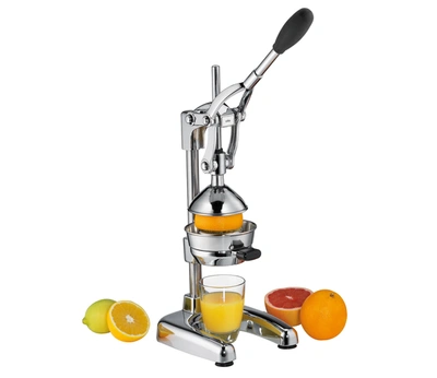 Cilio Amalfi Commercial Grade Manual Citrus Juicer, Extractor, And Juice Press, Silver Polished In Silver