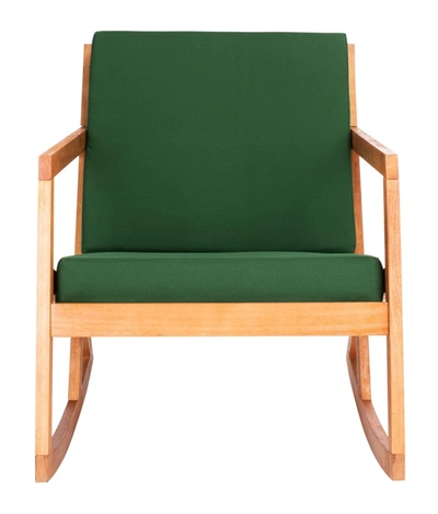 Shop Safavieh Vernon Rocking Chair In Green