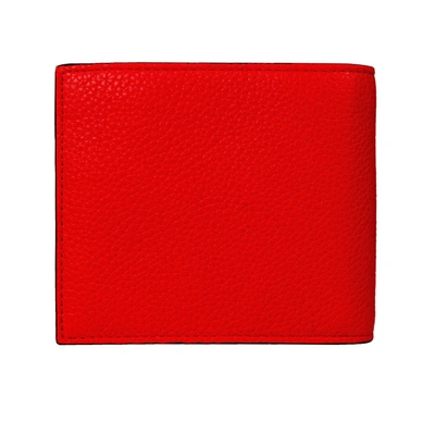 Shop Neil Barrett Leather Men's Wallet In Red