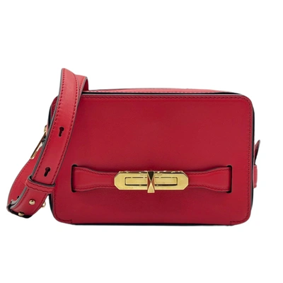 Shop Alexander Mcqueen New  Women's Myth Leather Crossbody Bag In Red