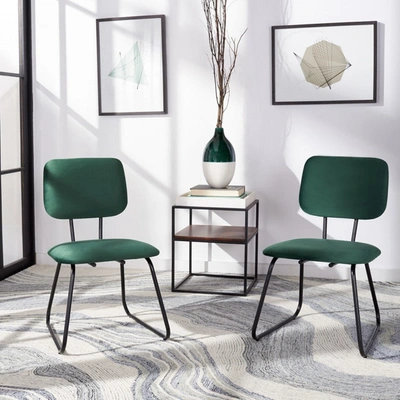 Shop Safavieh Chavelle Side Chair In Green