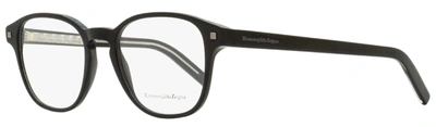 Shop Ermenegildo Zegna Men's Square Eyeglasses Ez5169 001 Black 52mm
