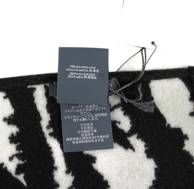 Shop Alexander Mcqueen Women's Wool / Silk Mq London Print Scarf In Black