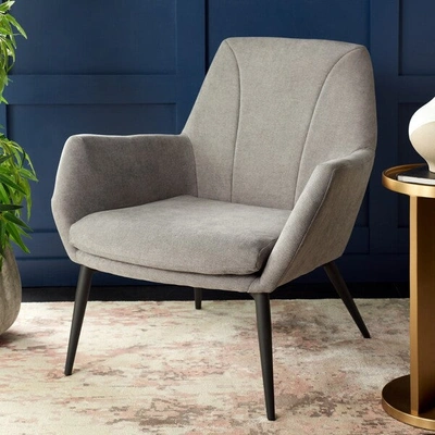 Shop Safavieh Auggie Arm Chair In Grey