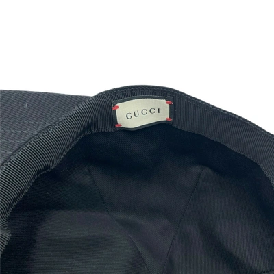 Shop Gucci Unisex Canvas Baseball Hat With "loved" Embroidery L In Black