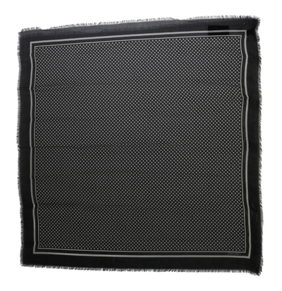 Shop Dolce & Gabbana Dotted Wrap Shawl Cashmere Men's Scarf In Black