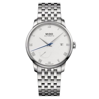 Shop Mido Men's Baroncelli 40mm Automatic Watch In Silver