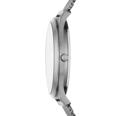Shop Skagen Men's Jorn Three-hand, Gunmetal-tone Stainless Steel Watch In Grey