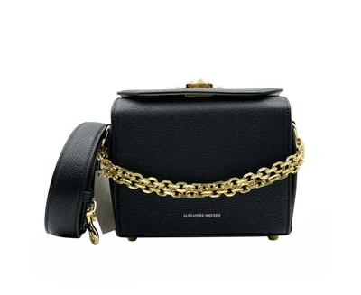Shop Alexander Mcqueen Women's Leather Box 19 With  Hardware Crossbody Bag In Black