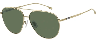 Shop Hugo Boss Boss Boss 1296/f/s Qt 0aoz Aviator Sunglasses In Green