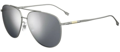 Shop Hugo Boss Boss Boss 1296/f/s T4 0r81 Aviator Sunglasses In Grey