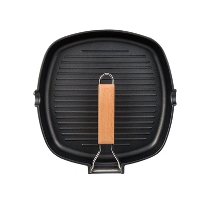 Shop Masterpan Grill Pan Non-stick Cast Aluminum With Folding Handle In Multi