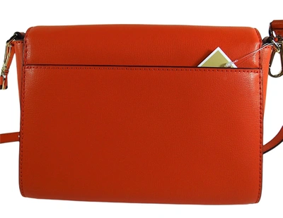 Michael Kors Ellis Flap Messenger In Orange