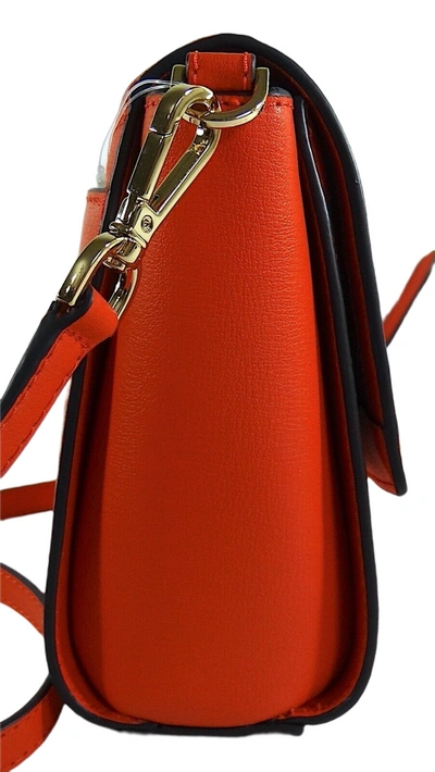 Michael Kors Ellis Flap Messenger In Orange
