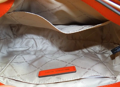Michael Kors Ellis Flap Messenger In Orange