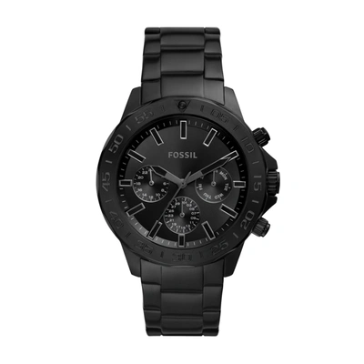 Fossil Men's Bannon Multifunction, Black-tone Stainless Steel Watch In Black
