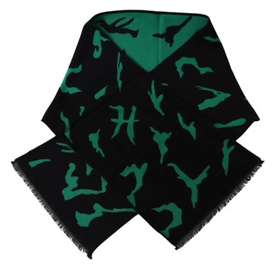 Shop Givenchy Wool Unisex Winter Warm Scarf Wrap Men's Shawl In Black